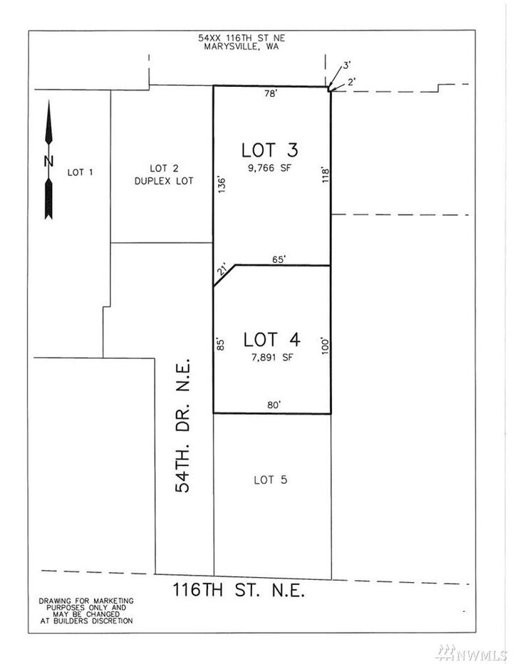 Property Photo:  5413 116th - Lot 4 St NE  WA 98271 