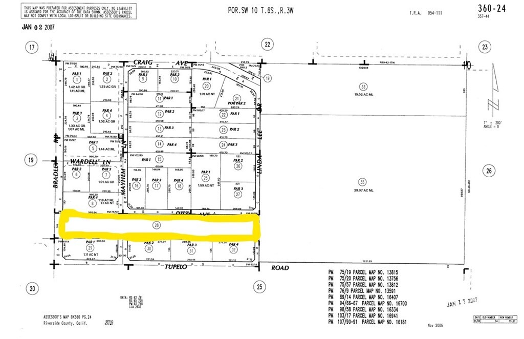 Property Photo: 0 Bradley Road CA 92584