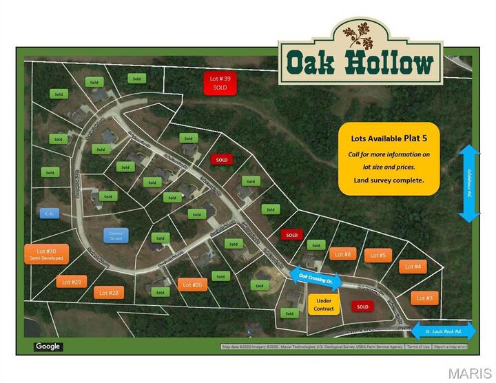 Property Photo:  652 (Lot 5) Oak Crossing Drive  MO 63089 
