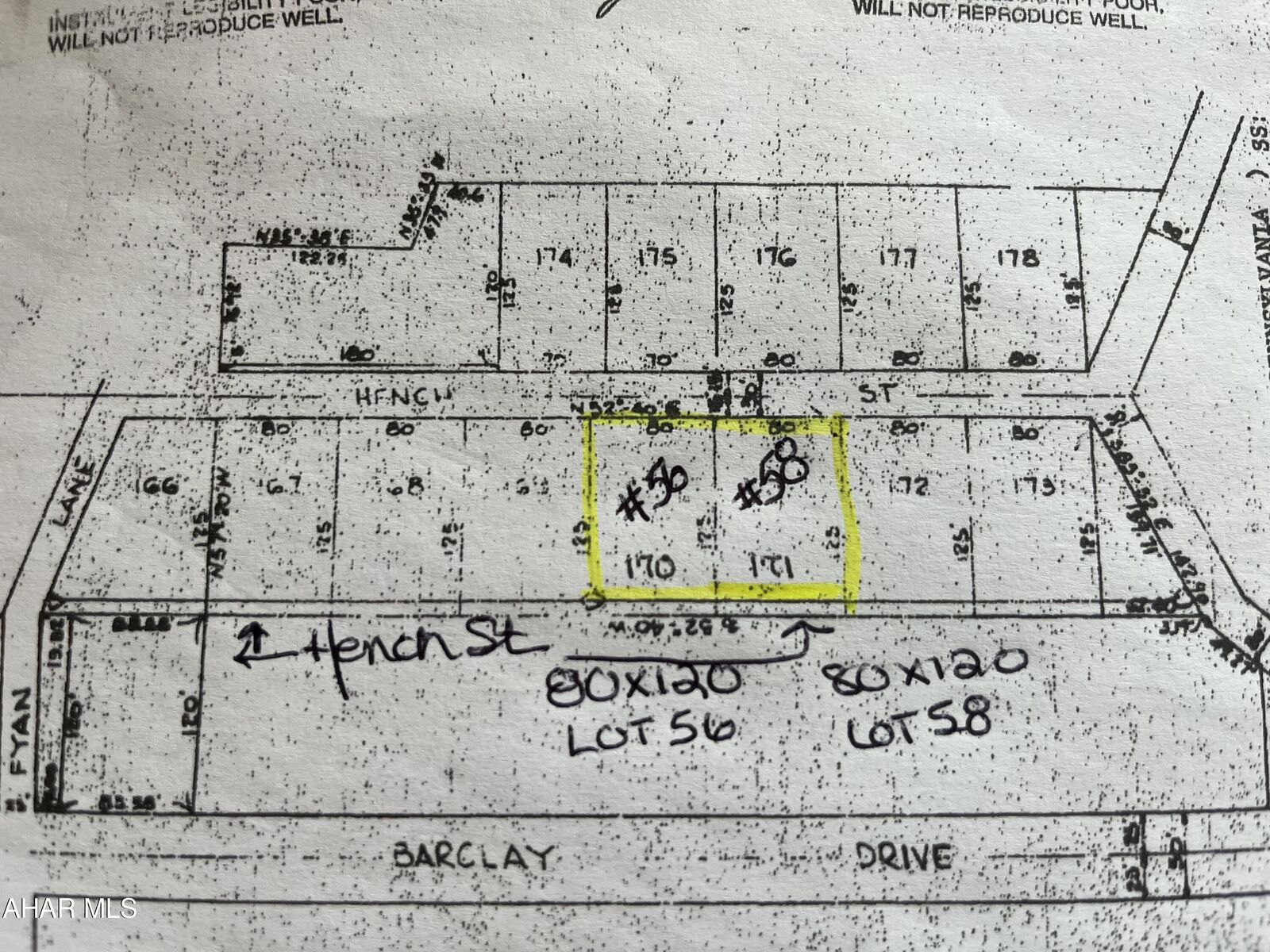 Property Photo:  # 56 #58 Off Of Hench Street  PA 15522 