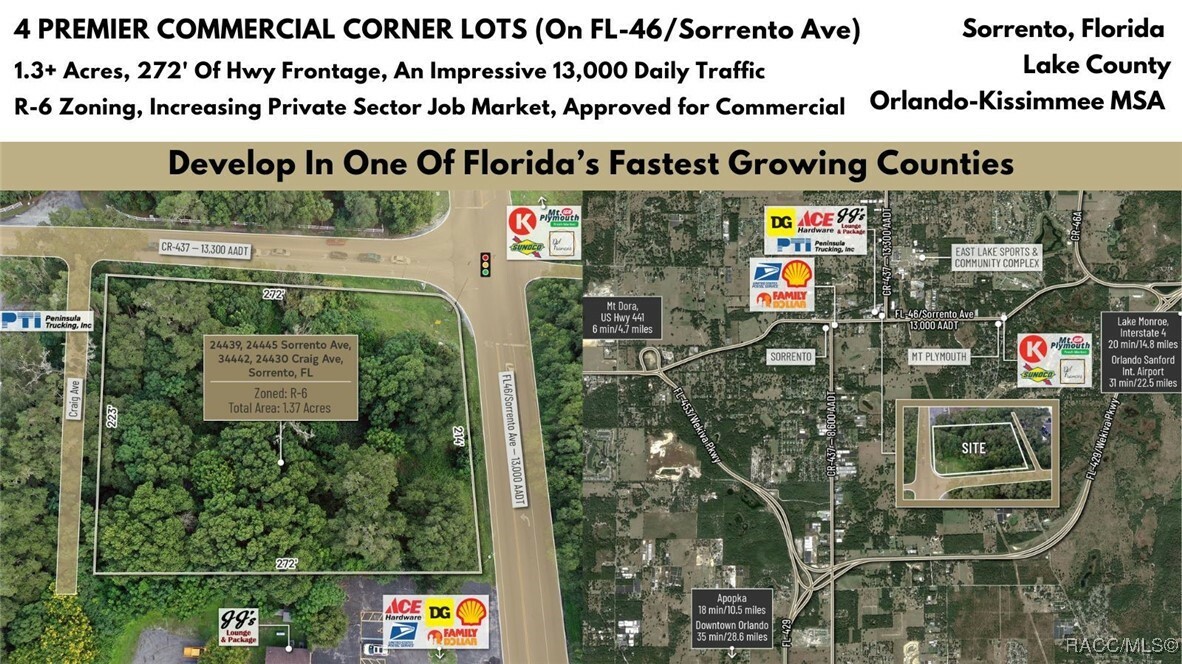 Property Photo: 24439 Sorrento Avenue FL 32776