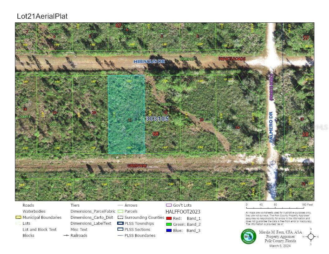 Property Photo:  Lot #21, Block 68 Hibiscus Drive  FL 33855 