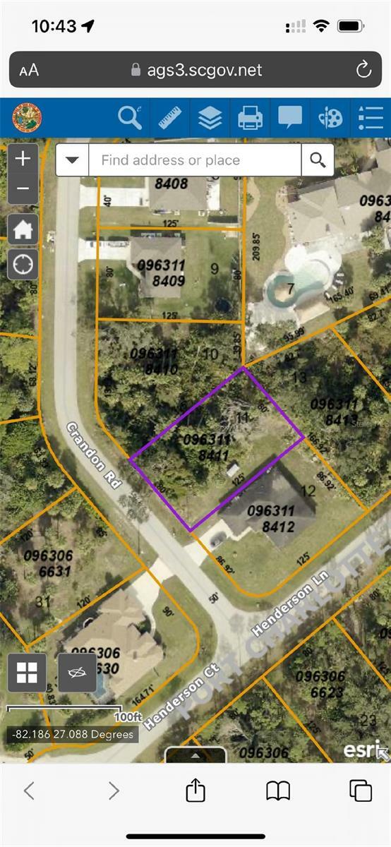 Property Photo:  Crandon Road Lot 11  FL 34286 