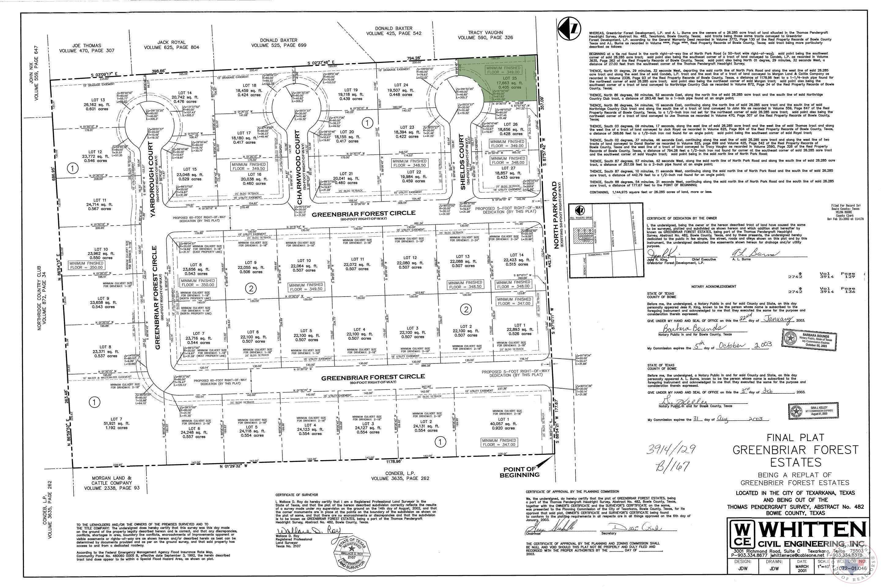 Property Photo:  0 Shields Ct. Lot 25  TX 75503 