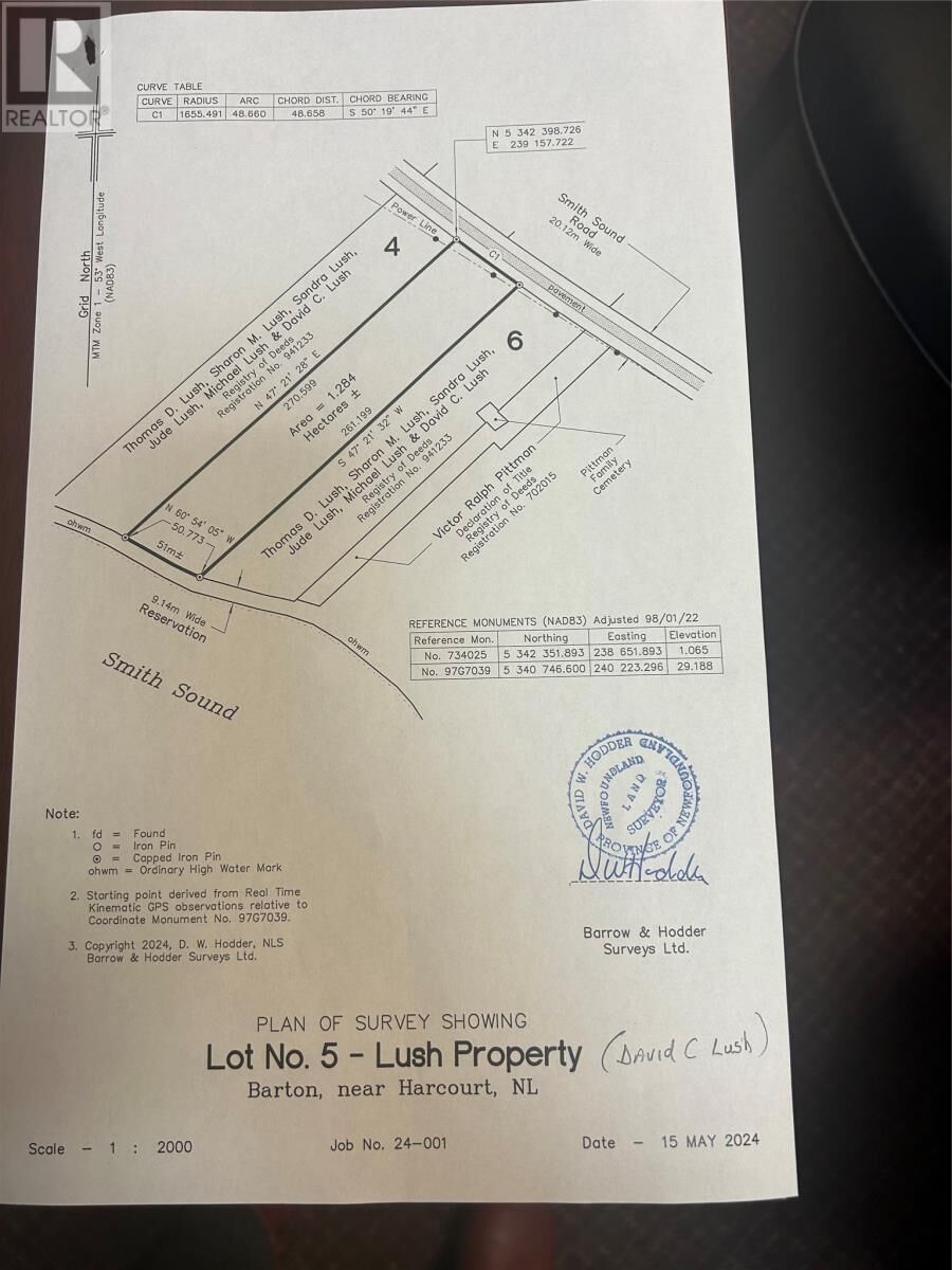Property Photo:  Lot # 05 Smith Sound Road  NL A5A 3A1 