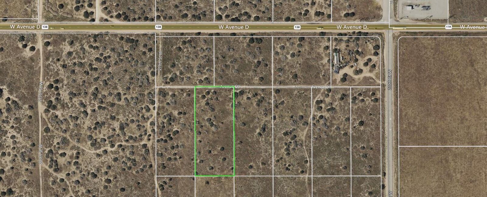 Property Photo:  0 211th St W &Amp Ave D1 Avenue  CA 93536 