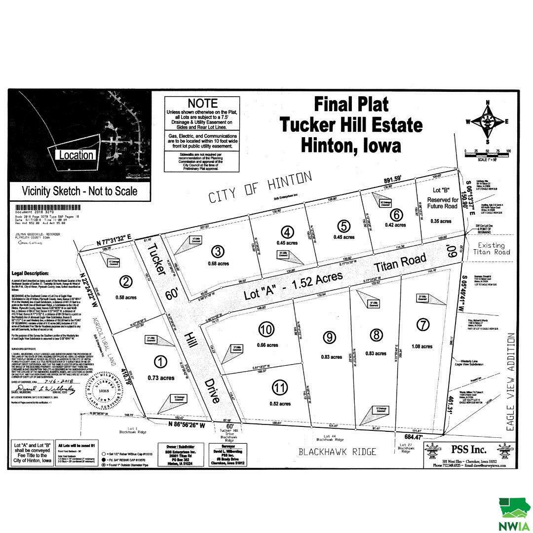 Property Photo: Lot 11 Tucker Hill Drive IA 51024