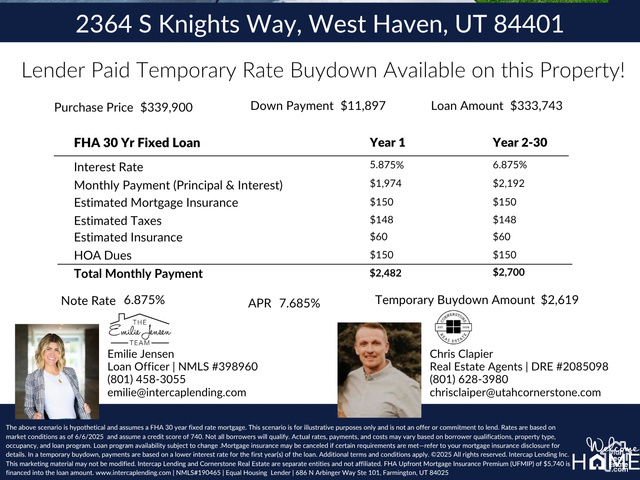 Property Photo: 2364 S Knights Way S UT 84401