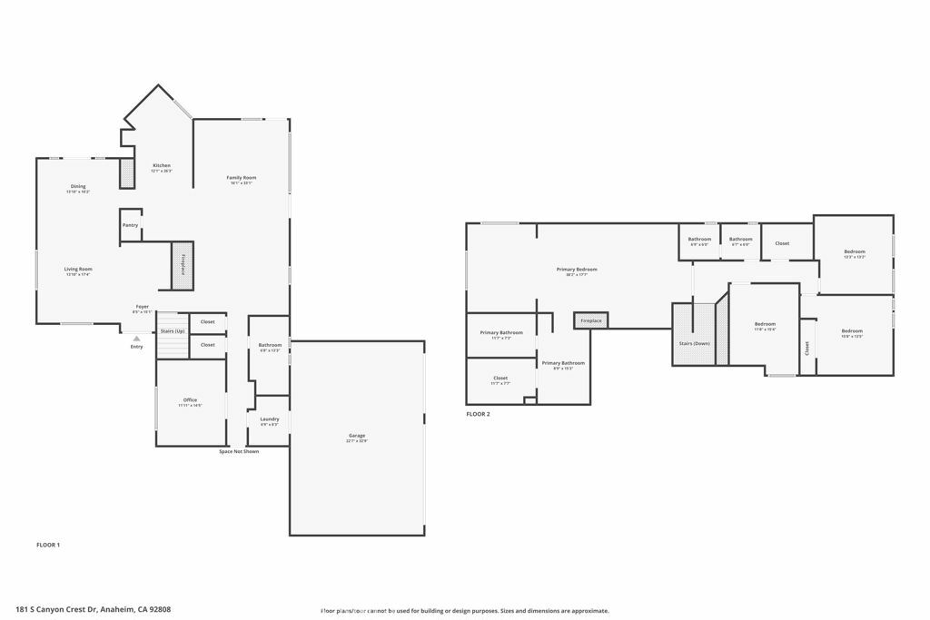 Property Photo: 181 S Canyon Crest Drive CA 92808