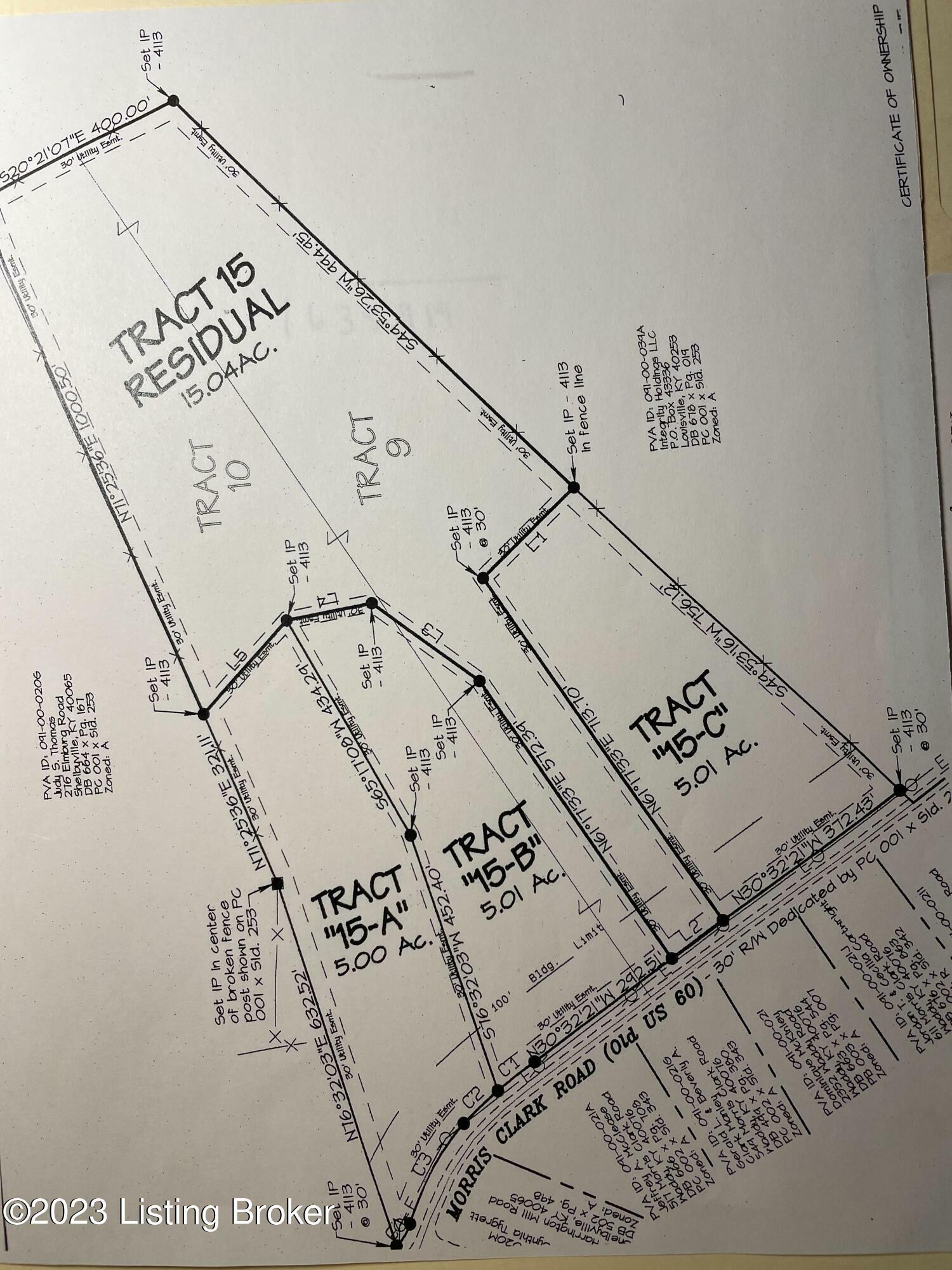 Property Photo: Lot 15A Morris Clark Rd KY 40076