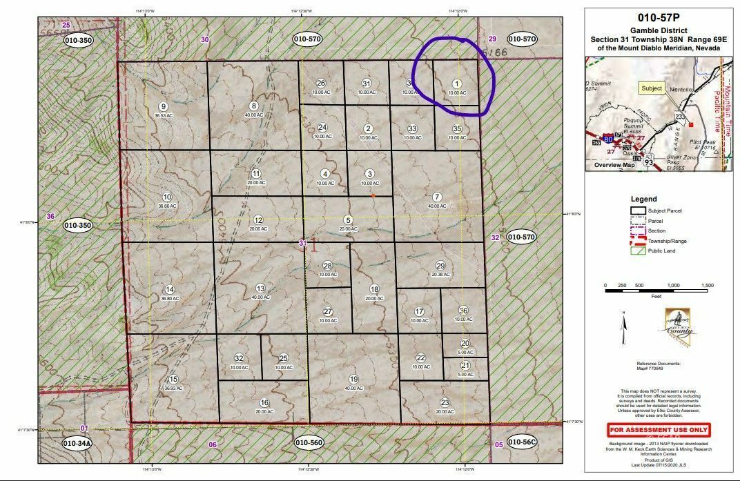 Property Photo: Tbd Sec/Lot31twn38n,Rng69e 01057P NV 89830