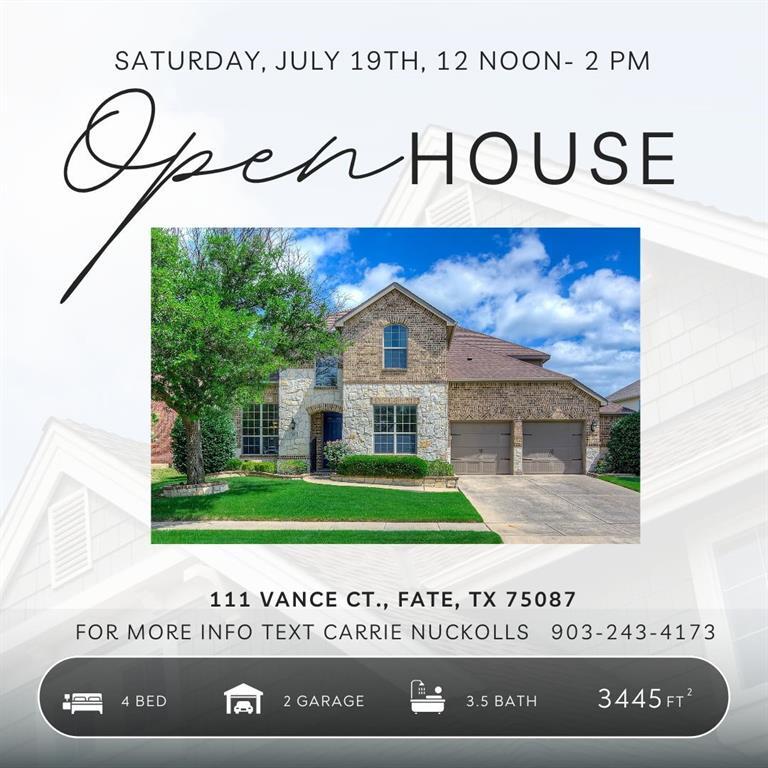 Property Photo:  111 Vance Court  TX 75087 