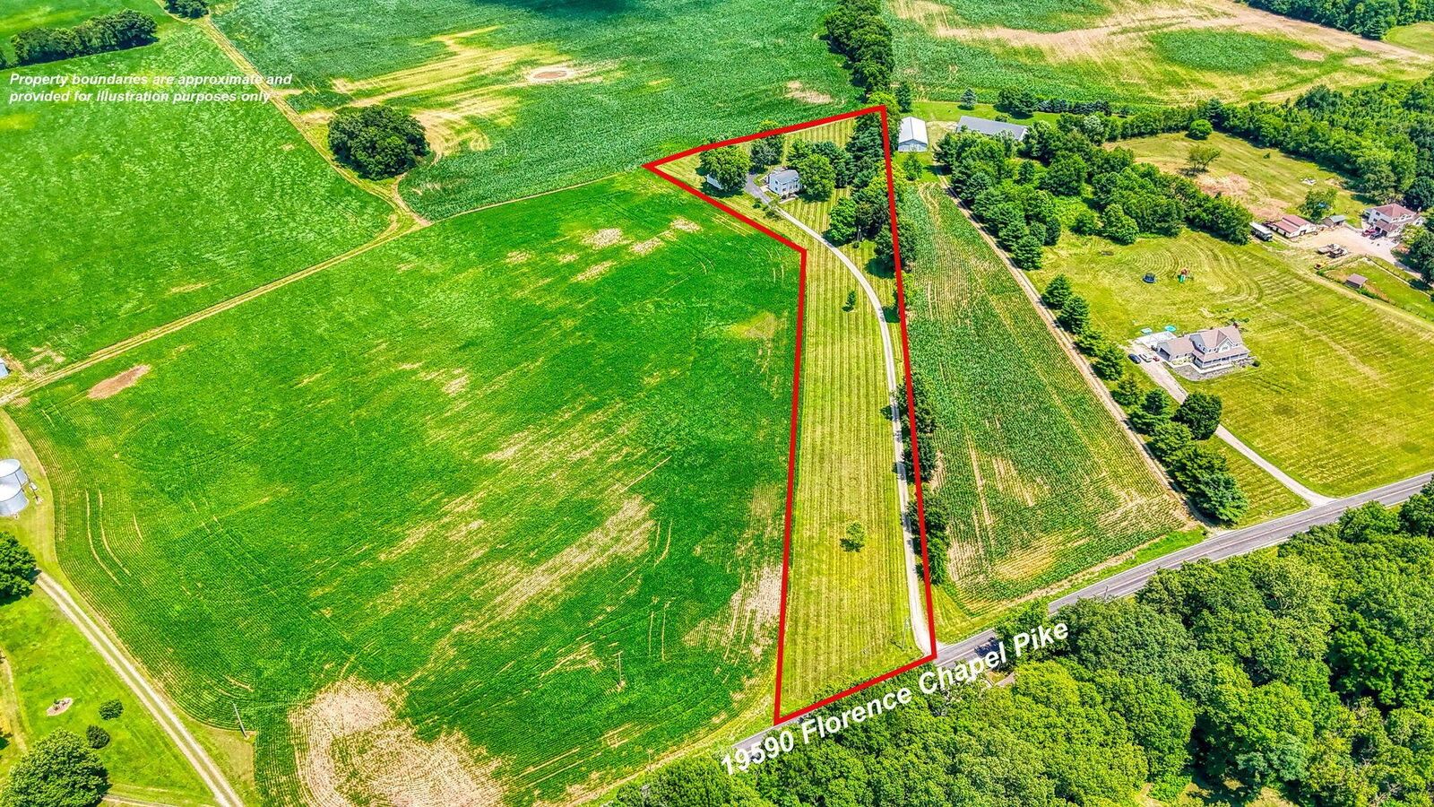 Property Photo:  19590 Florence Chapel Pike  OH 43113 