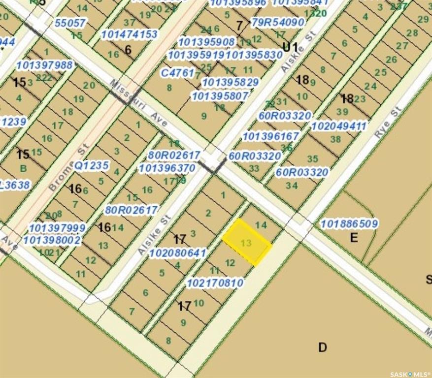 Property Photo:  Lot 13 Rye Street  SK S0G 5J0 