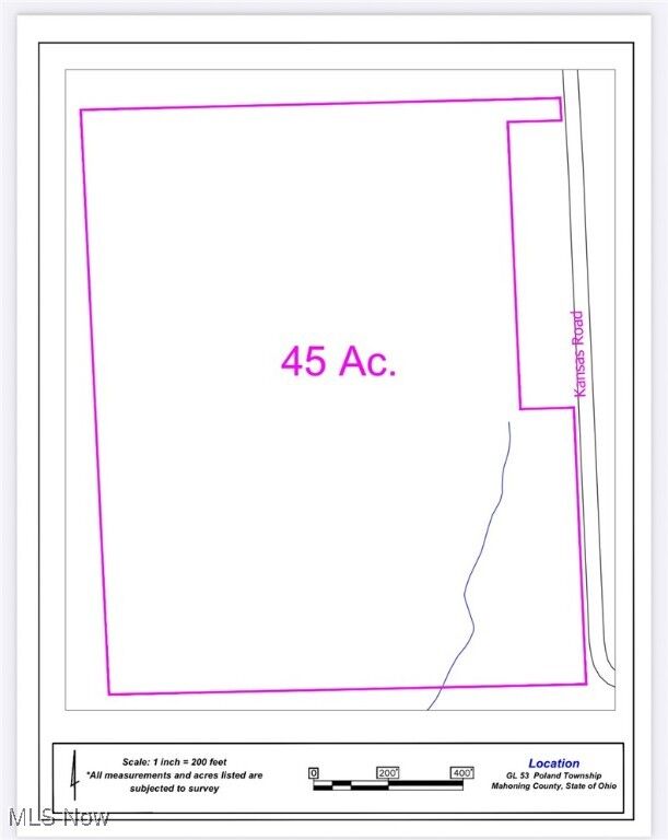 Property Photo:  Lot F Kansas Road  OH 44436 