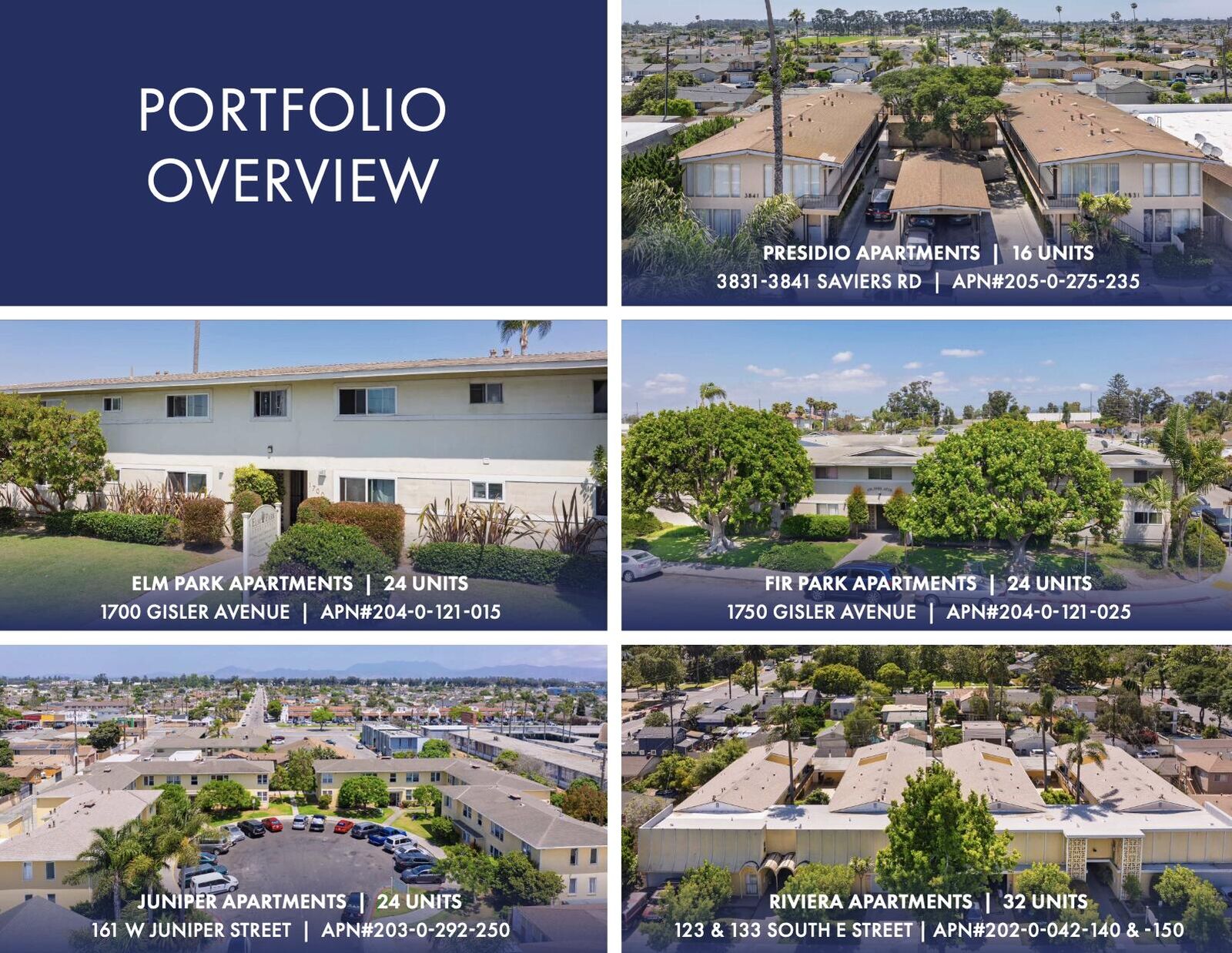 Property Photo:  5 Property Portfolio - 120 Units  CA 93033 