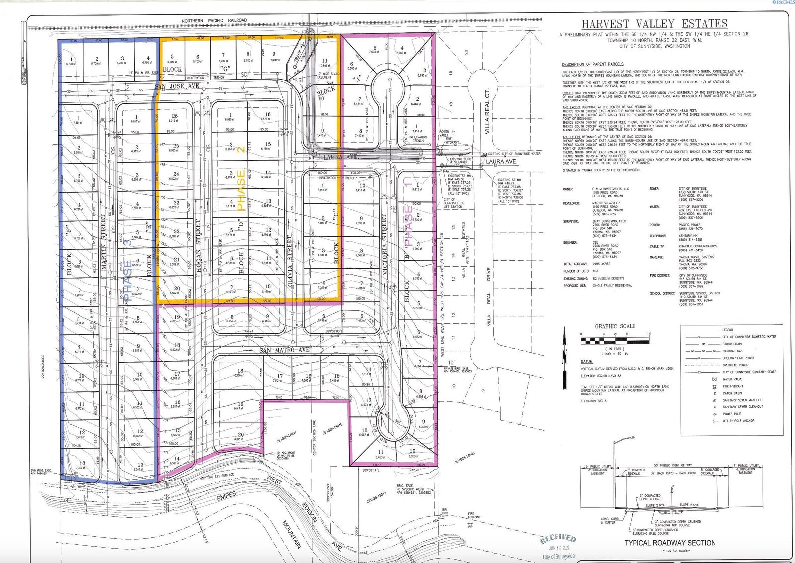 Property Photo:  Tbd Lot 7 Harvest Valley Estates Phase 2  WA 98944 