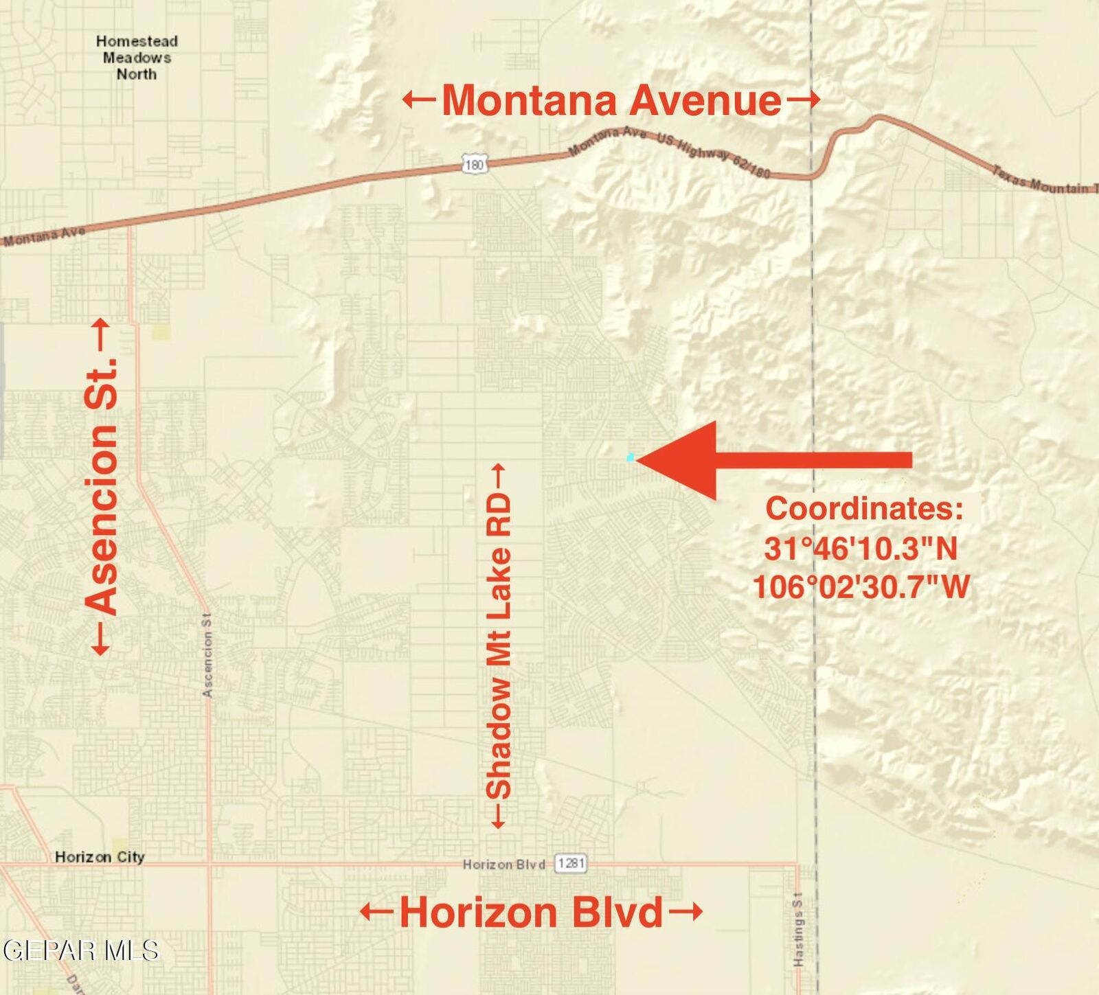 Property Photo: 0.51 Acre Tbd Hemstead Avenue TX 79938