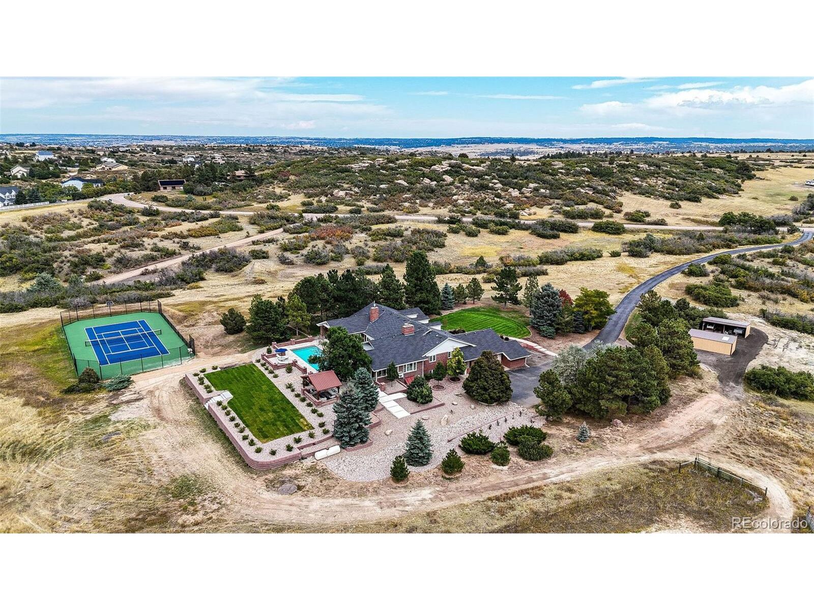 Property Photo: 1705 N Rocky View Rd CO 80108