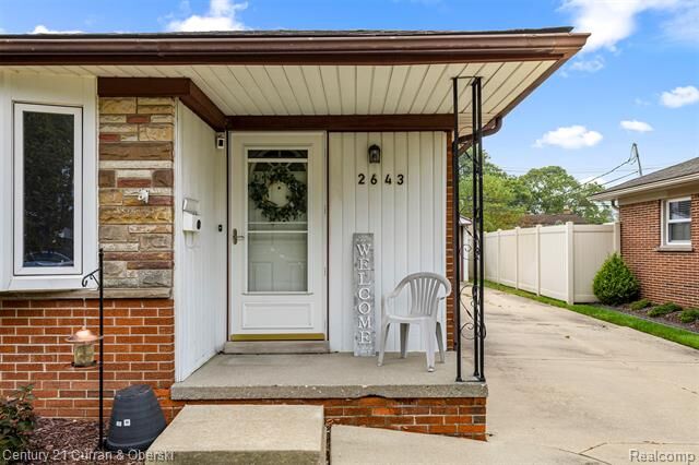 Property Photo: 2643 Webster Street MI 48183