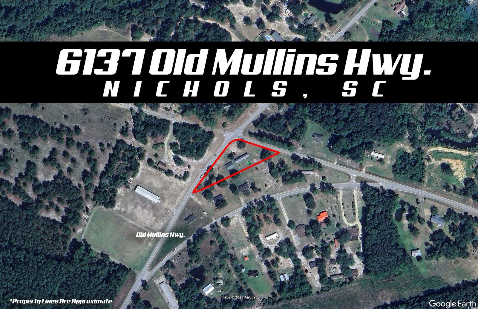 Property Photo:  6137 Old Mullins Hwy.  SC 29581 