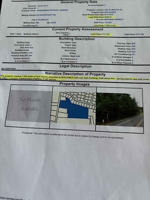 Property Photo: 360 Plymouth St MA 02343