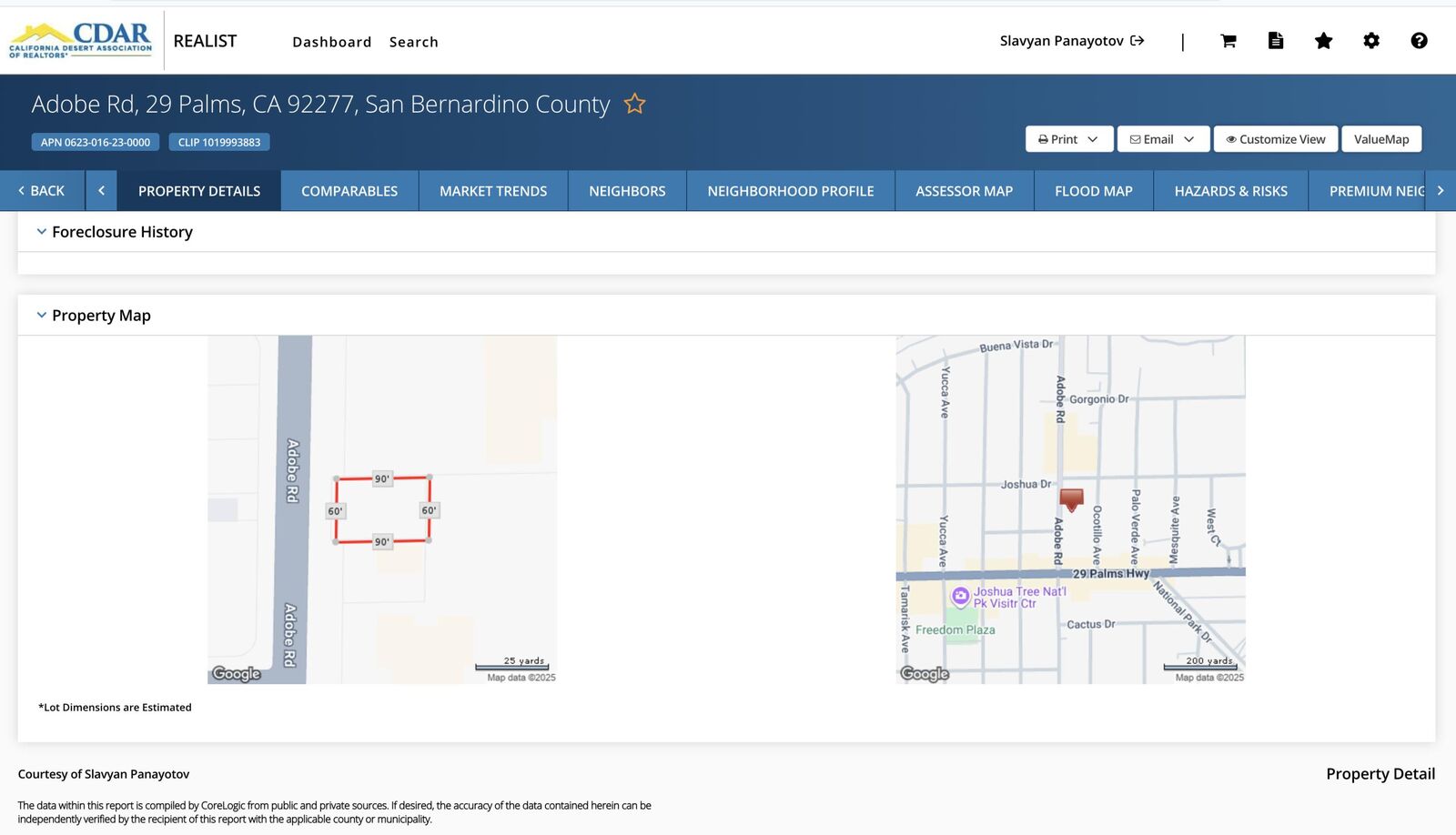 Property Photo:  6453 Adobe Road  CA 92277 