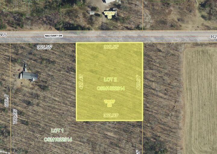 Property Photo: 3.58 Acres Naugart Drive WI 54452