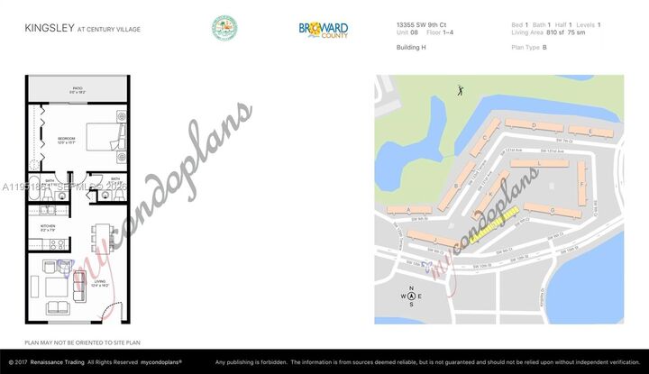 Property Photo:  13355 SW 9th Ct 108H  FL 33027 