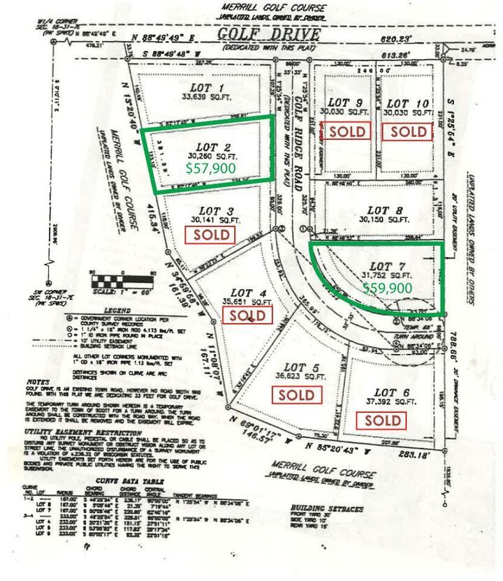 Property Photo:  Lot 2 Greek Street  WI 54452 