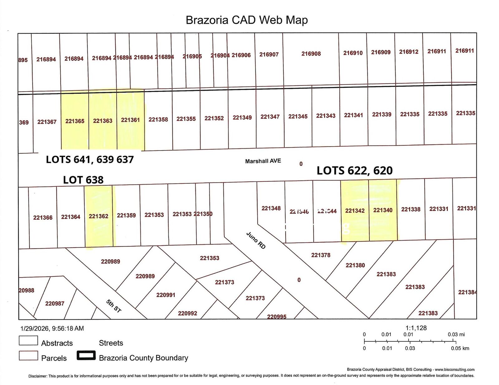 Property Photo:  Lot 622, 620 Marshall Avenue  TX 77515 