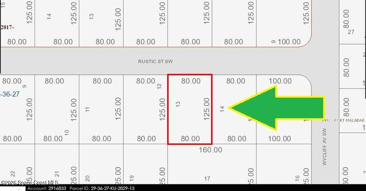 Property Photo:  1320 Rustic Street SW  FL 32908 