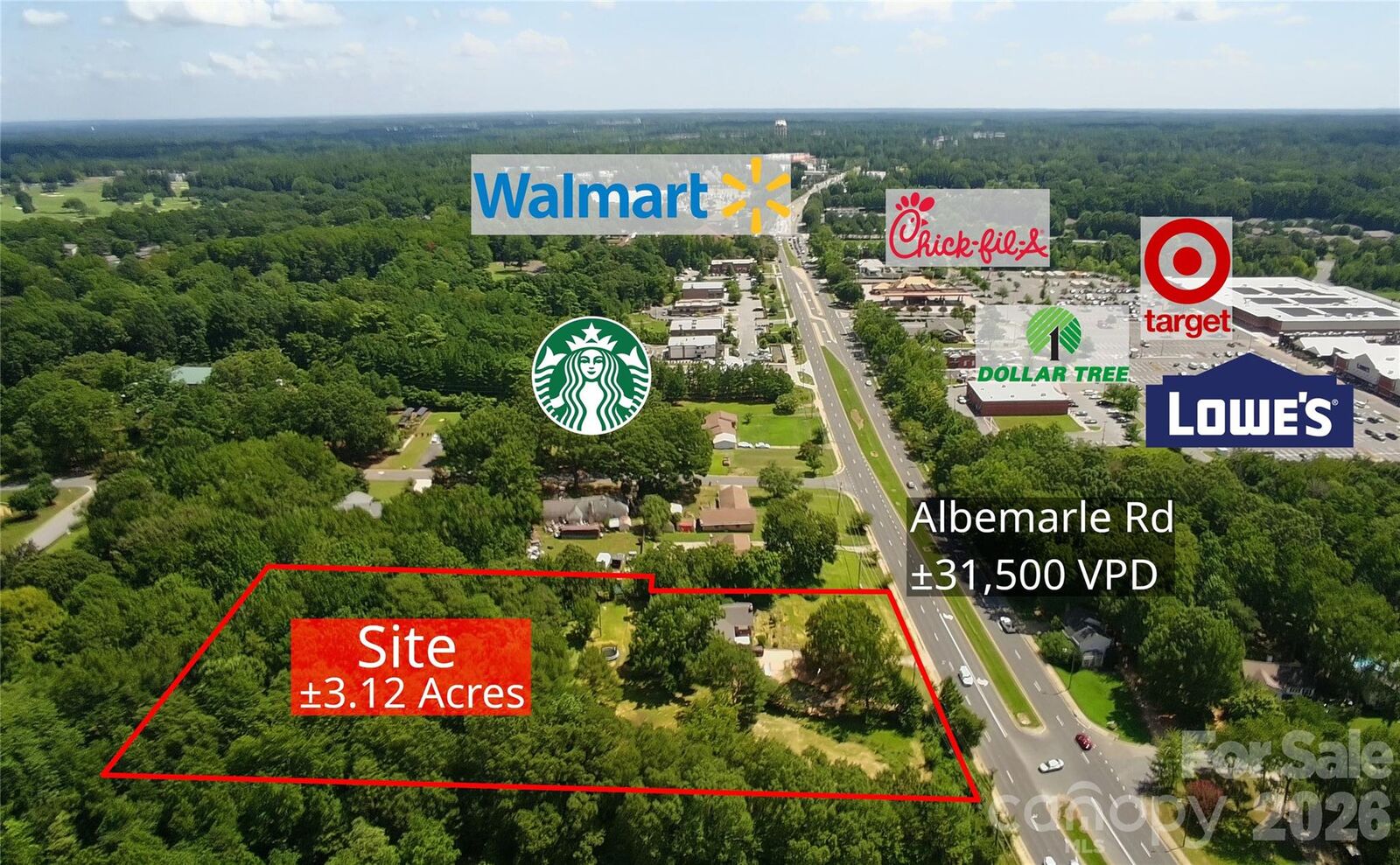 Property Photo: 8705 Albemarle Road NC 28227