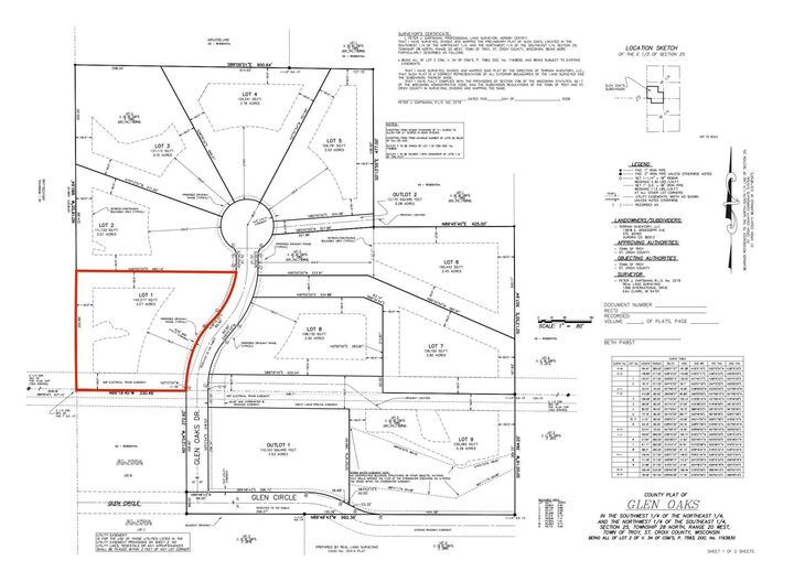 Property Photo: Lot 1 Glen Oaks Drive WI 54022