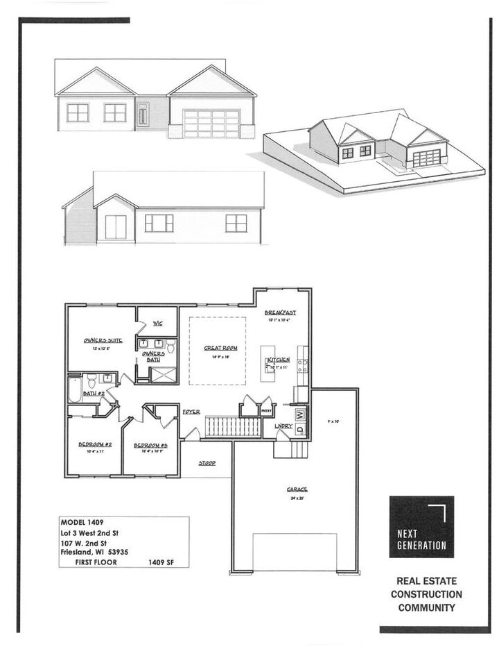 Property Photo:  107 West 2nd Street  WI 53935 