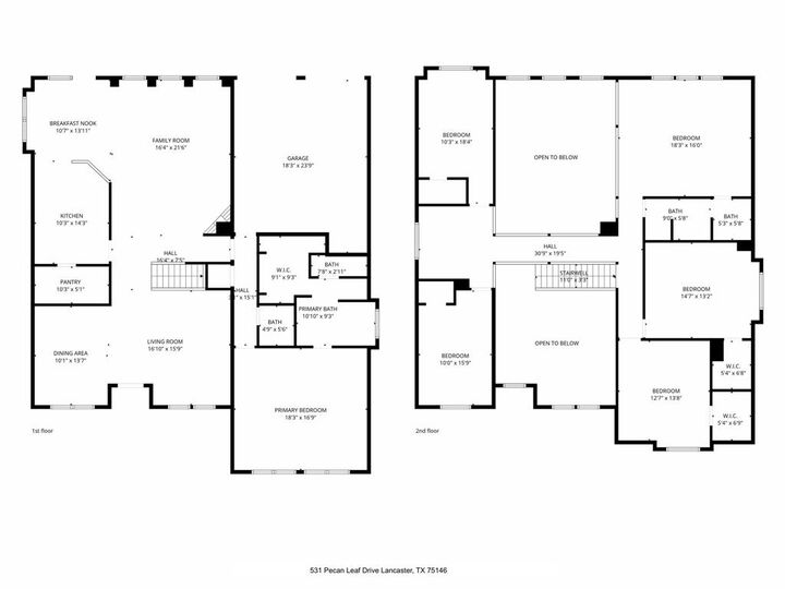 Property Photo:  531 Pecan Leaf Drive  TX 75146 