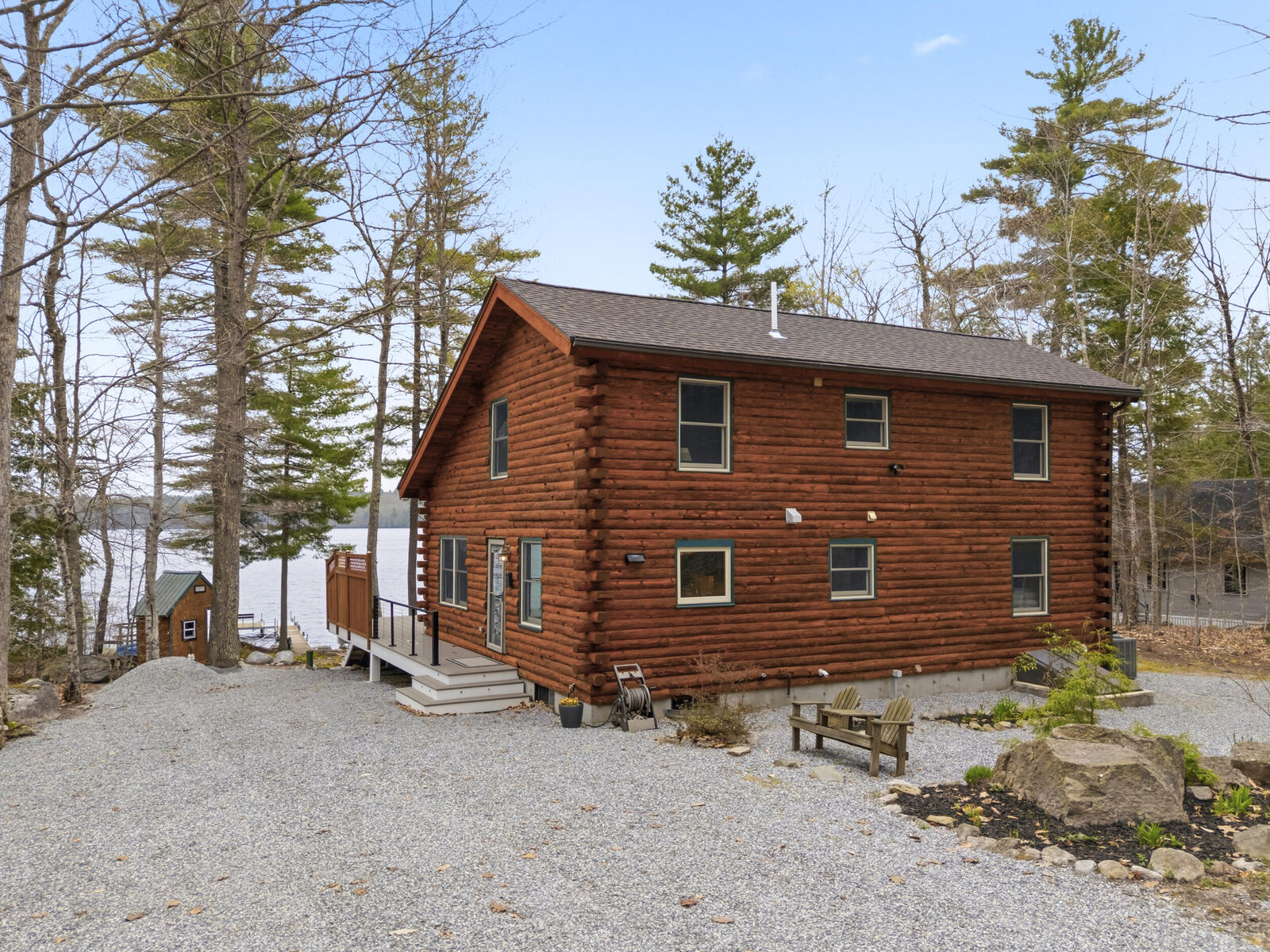 Property Photo: 220 Thompson Lake Shores Road ME 04015