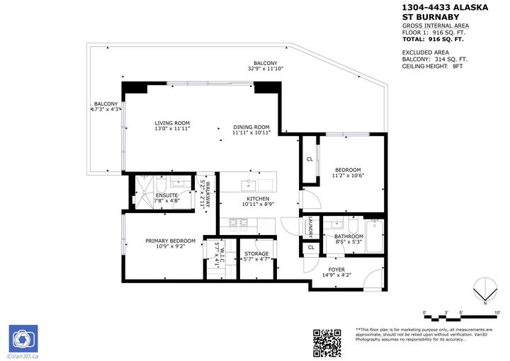 Property Photo:  4433 Alaska Street 1304  BC V5C 5T3 