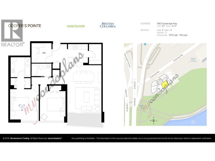 Property Photo:  980 Cooperage Way 1107  BC V6B 0C3 