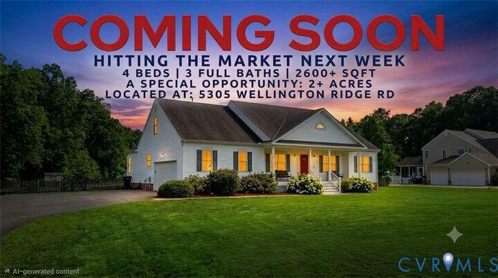 Property Photo: 5305 Wellington Ridge Road VA 23231