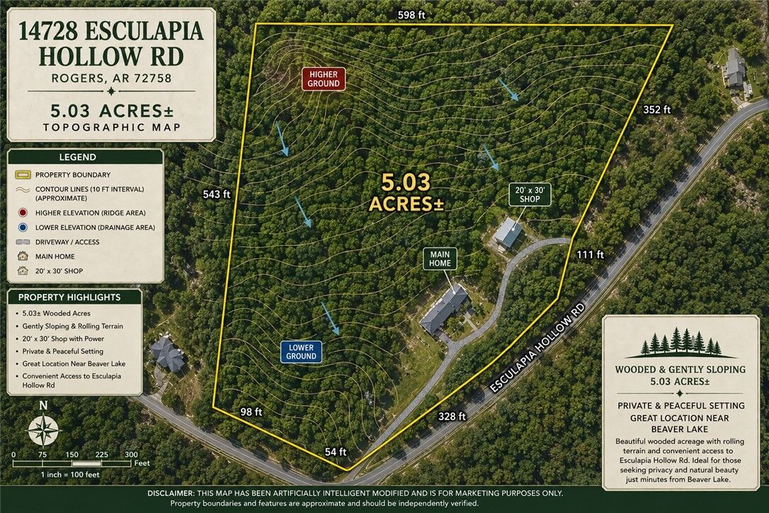 Property Photo:  14728 Esculapia Hollow Road  AR 72758 