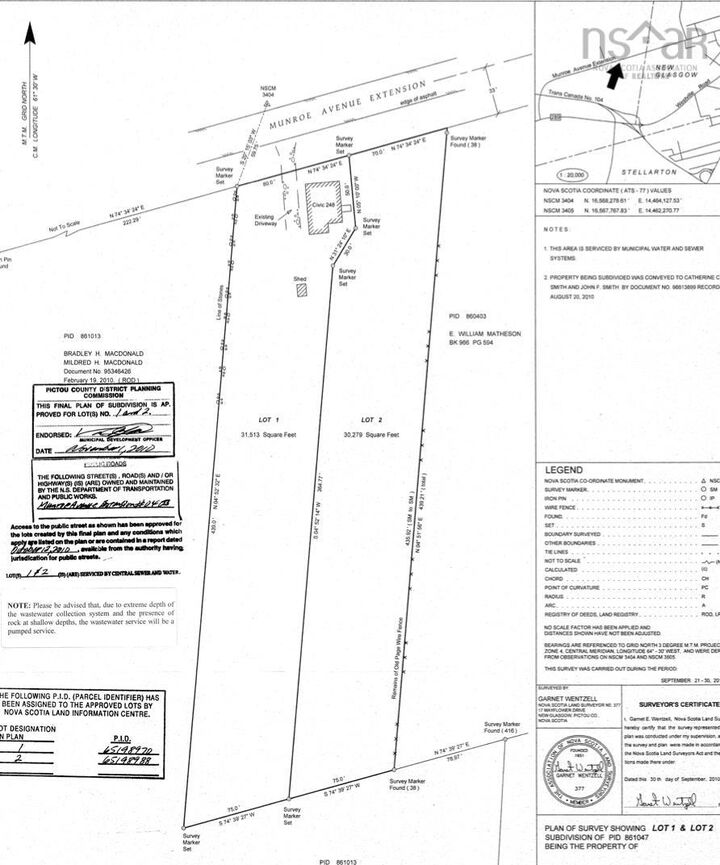 Property Photo:  Lot Munroe Avenue  NS B2H 4C5 