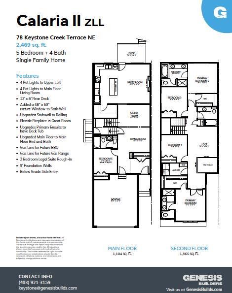 Property Photo:  78 Keystone Creek Terrace NE  AB T3P 2T6 