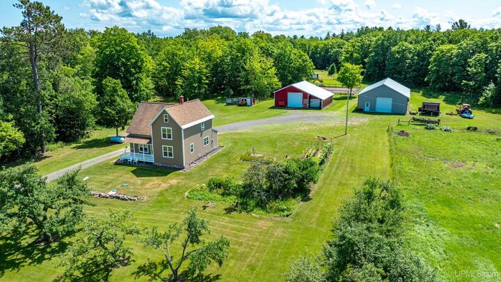 Property Photo: 24551 Upper Point Mills Road MI 49930