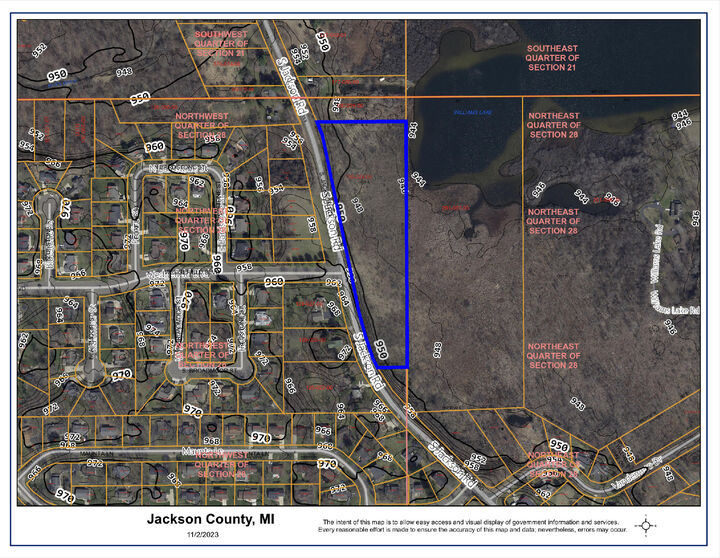 Property Photo: V/L S Jackson Road MI 49201