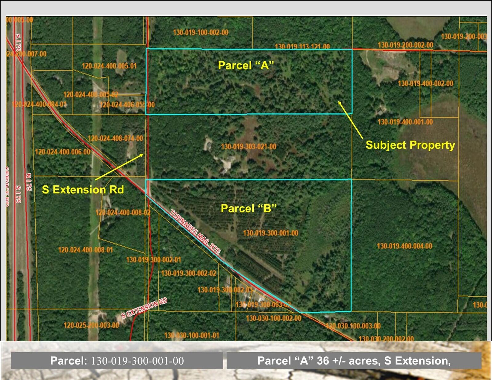 Property Photo:  36+/-Acres S Extension Road  MI 49791 