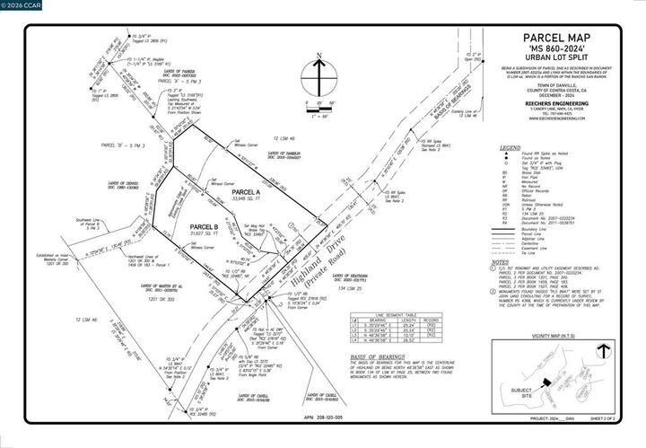 Property Photo:  536 Highland Dr, Lot B  CA 94526 