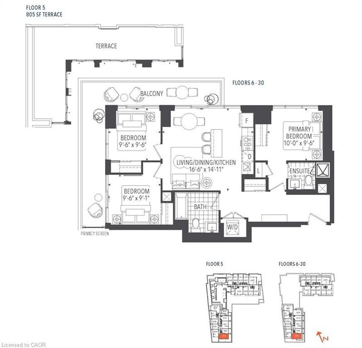 Property Photo:  22 Hughson Street 1703 B  ON L8R 3L5 