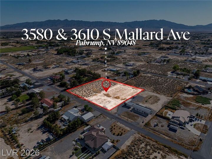 Property Photo:  3580 Mallard Avenue  NV 89048 