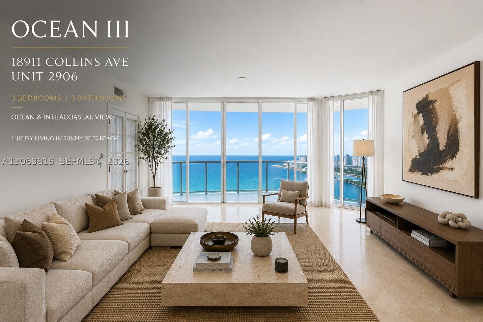 Property Photo: 18911 Collins Ave 2906 FL 33160